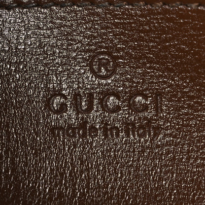 Gucci GG Supreme Monogram Azalea Calfskin Retro Interlocking G Flat Messenger Bag Beige Ebony Brown Sugar 6 of 16