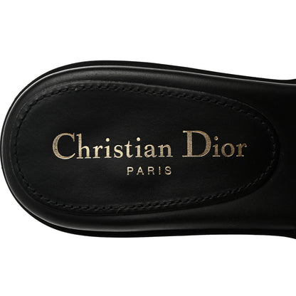 Christian Dior Calfskin Cannage Quilted Dio(r)evolution 80mm Slide Sandals 39 Black 6 of 8