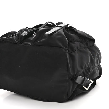 Prada Tessuto Nylon Saffiano Medium Backpack Black 9 of 10
