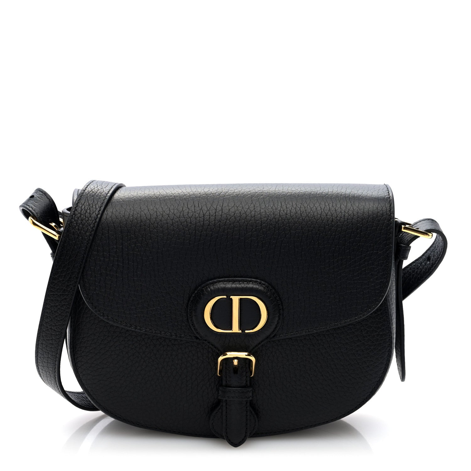 Christian Dior Grained Calfskin Medium Bobby Flap Black 1 of 9
