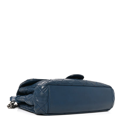 Chanel Iridescent Calfskin Medium Coco Daily Flap Blue 4 of 10