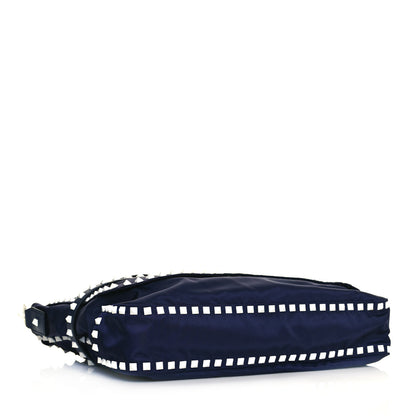 Valentino Garavani Nylon Free Rockstud Messenger Bag Marine 4 of 11