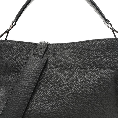 Fendi Cuoio Romano Selleria Small Anna Bucket Bag Asfalto 8 of 10