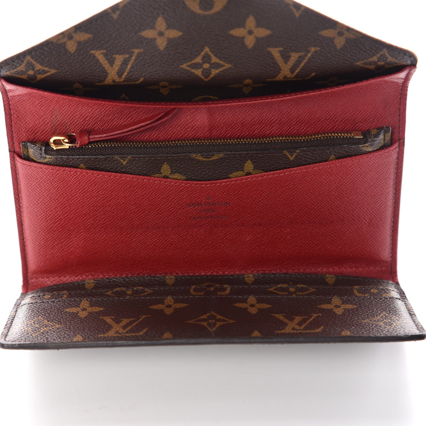 Monogram Josephine Wallet Red
