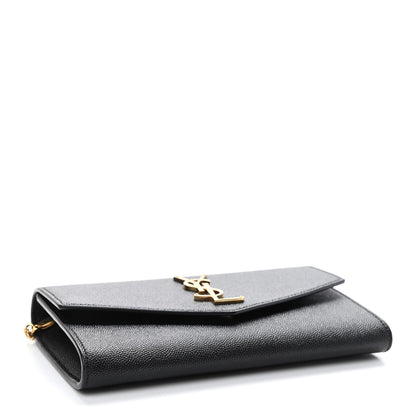 Saint Laurent Grain De Poudre Uptown Chain Wallet Black 5 of 10