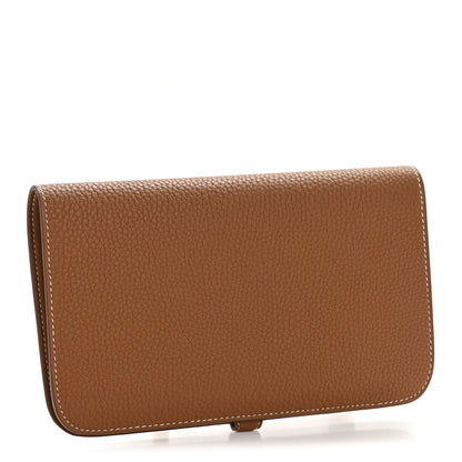 Hermes Togo Dogon Duo Wallet Gold 4 of 11