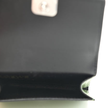 Loewe Pebble Grain Calfskin Pansies Print Coin Cardholder Rosemary 5 of 7
