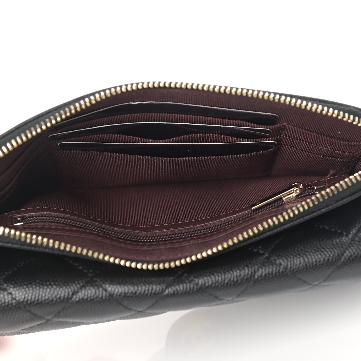 Chanel Caviar Quilted Flap Phone Holder With Chain Black 5 of 11