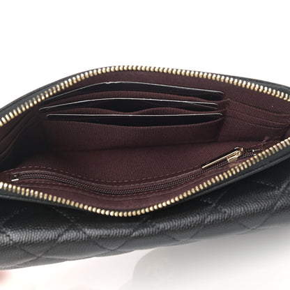 Chanel Caviar Quilted Flap Phone Holder With Chain Black 5 of 11