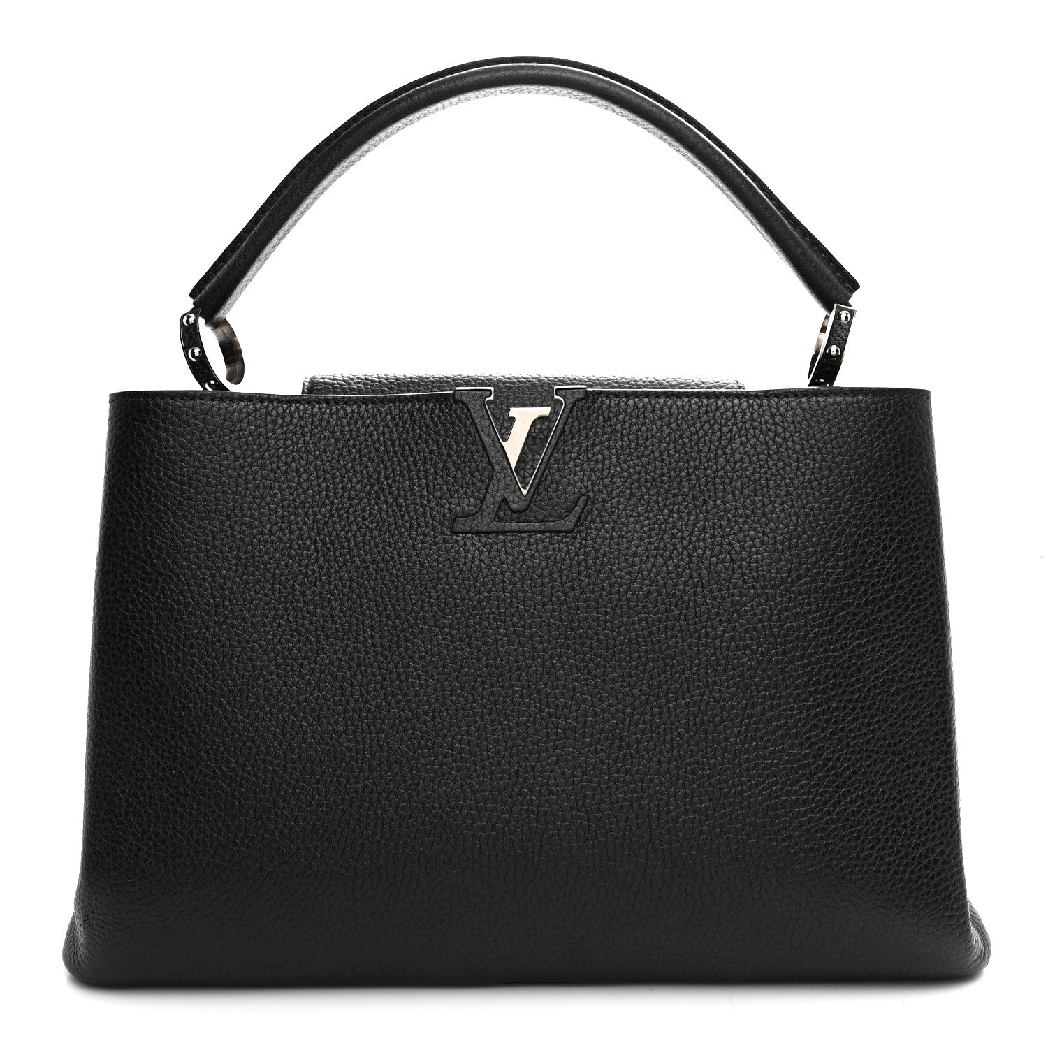 Louis Vuitton Taurillon Capucines MM Platino 1 of 8