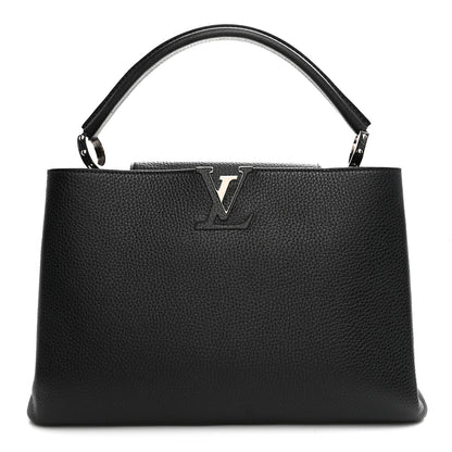 Louis Vuitton Taurillon Capucines MM Platino 1 of 8