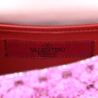 Valentino Garavani Glitter Mini Rockstud Spike Shoulder Bag Water Lilac 6 of 13