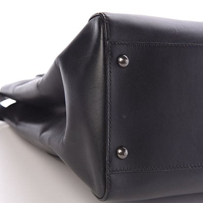 Fendi Vitello Suede Large Peekaboo Iconic Satchel Black 9 of 10