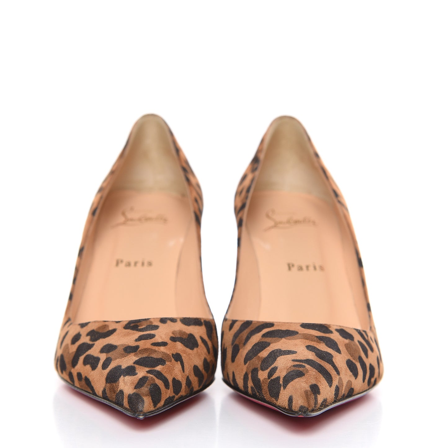 Veau Velours Leopard Clare 80 Pumps 37.5 Caramel