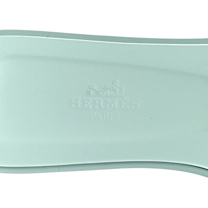 Hermes Epsom Oran Sandals 37 Vert Embrun 7 of 8