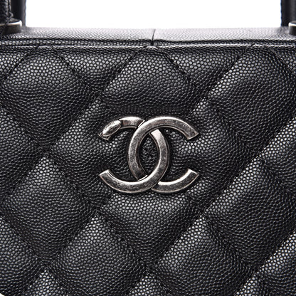Chanel Caviar Quilted Large Coco Handle Bowling Bag Black 8 of 12