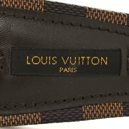 Louis Vuitton Damier Ebene Patent Valentine Mules 36 8 of 9