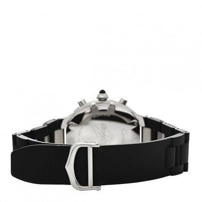 Cartier Stainless Steel Rubber 38mm Must 21 Chronoscaph Quartz Watch Black 3 of 4