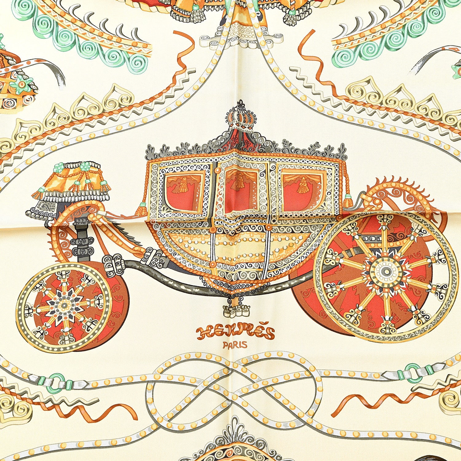 Hermes Silk Paperoles Scarf 90 2 of 4