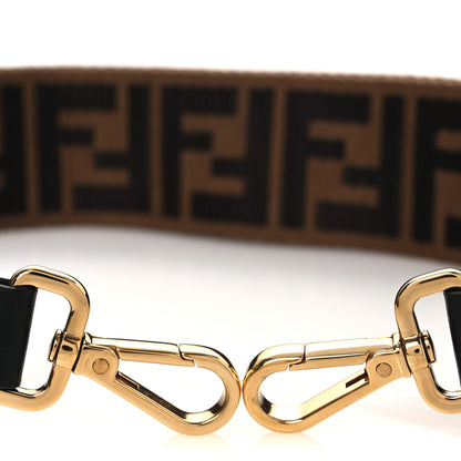 Fendi Ribbon Vitello Century FF 1974 Strap You Marrone Black 5 of 5