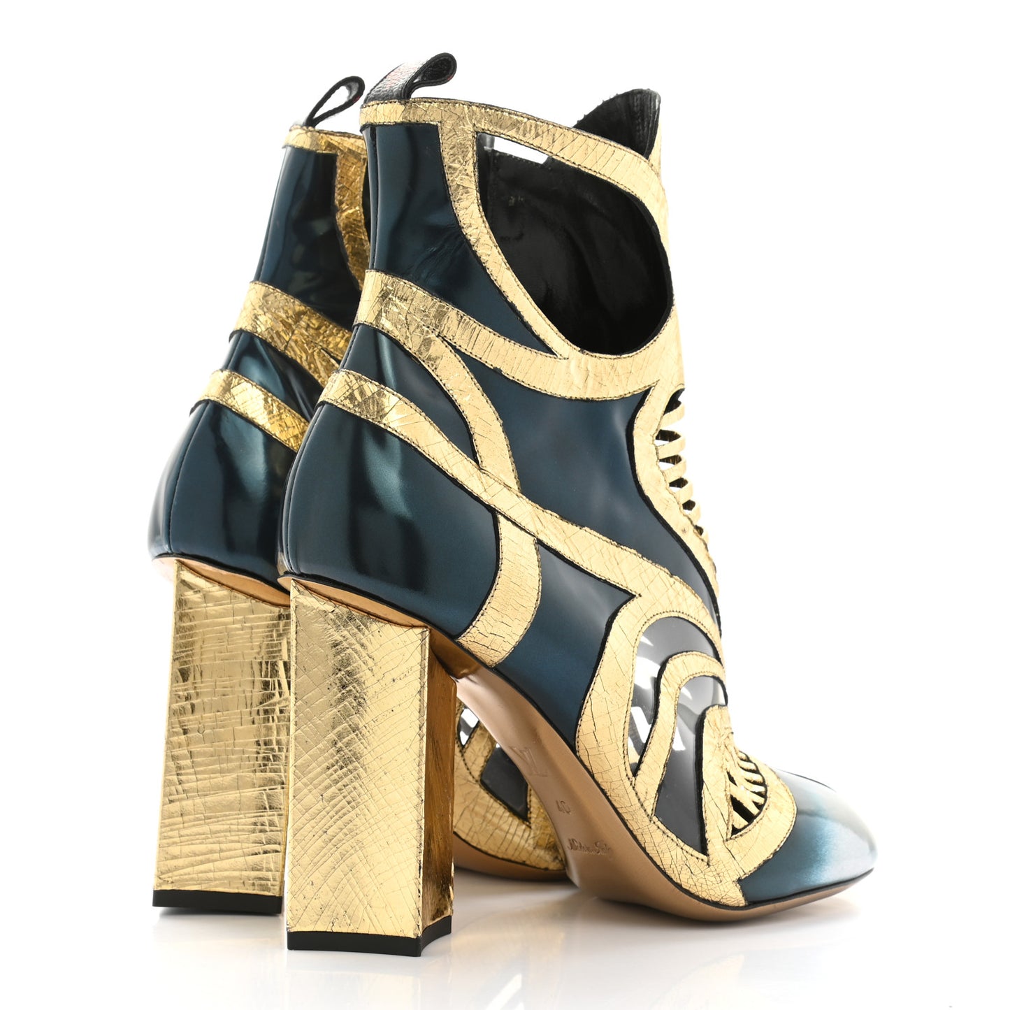 Glazed Calfskin Queen of Hearts Boots 40