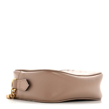 Gucci Calfskin Matelasse Mini GG Marmont Chain Shoulder Bag Porcelain Rose 4 of 14