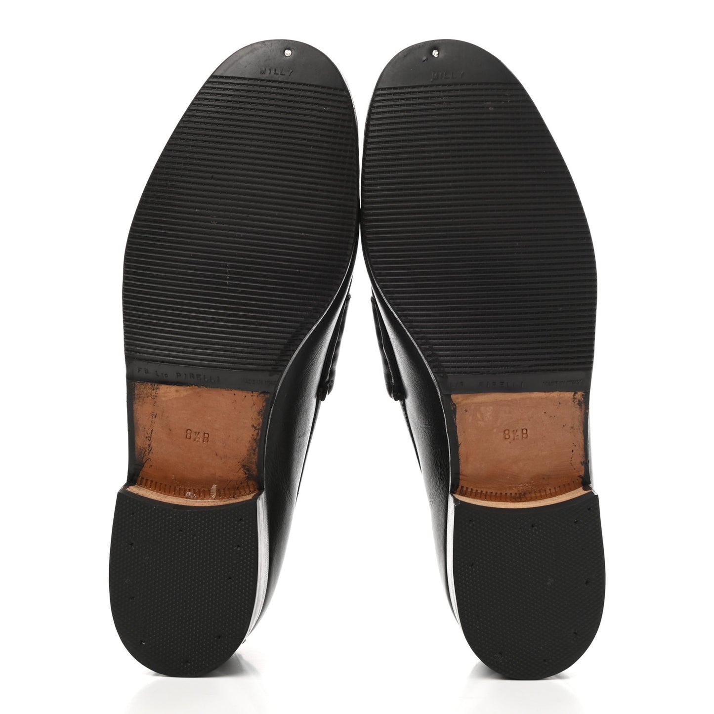Calfskin Mens Horsebit Loafers 8.5 Marrone