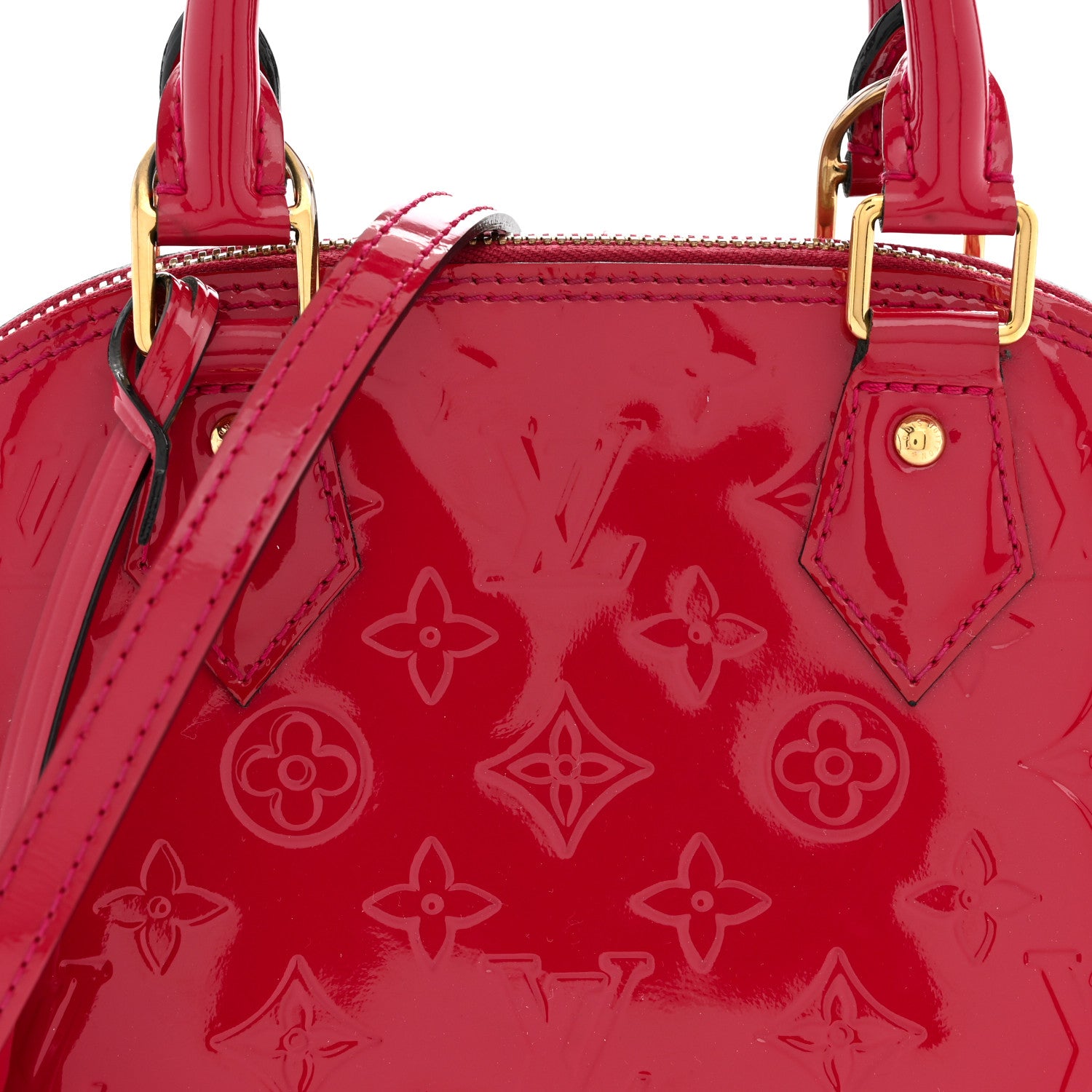 Louis Vuitton Vernis Alma BB Rose Indien 8 of 11