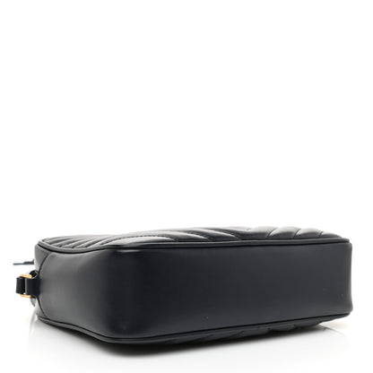 Saint Laurent Calfskin Matelasse Monogram Lou Camera Bag Navy 5 of 9