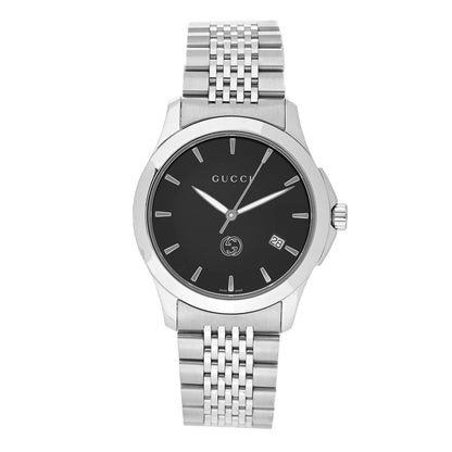 Gucci Stainless Steel 38mm G-Timeless Quartz Watch Black 1 of 4