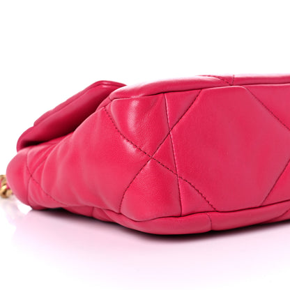 Chanel Goatskin Quilted Medium Chanel 19 Flap Pink 7 of 10