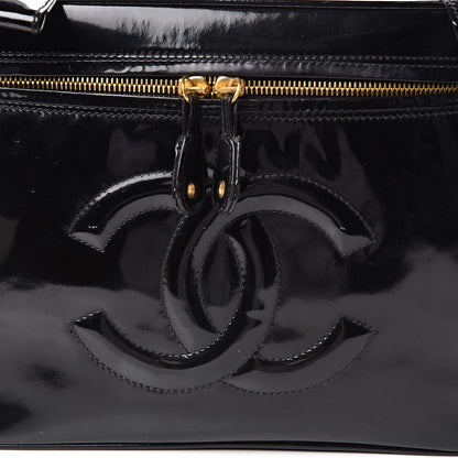 Chanel Patent Vanity Cosmetic Case Black 13 of 13