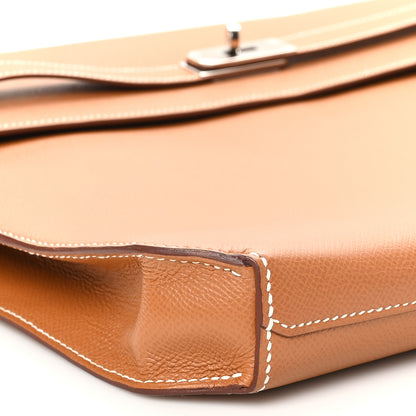 Hermes Epsom Kelly Depeches 36 Briefcase Gold 9 of 10
