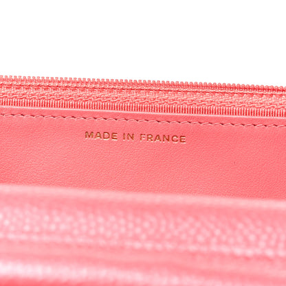 Chanel Caviar Quilted Wallet on Chain WOC Pink 7 of 12