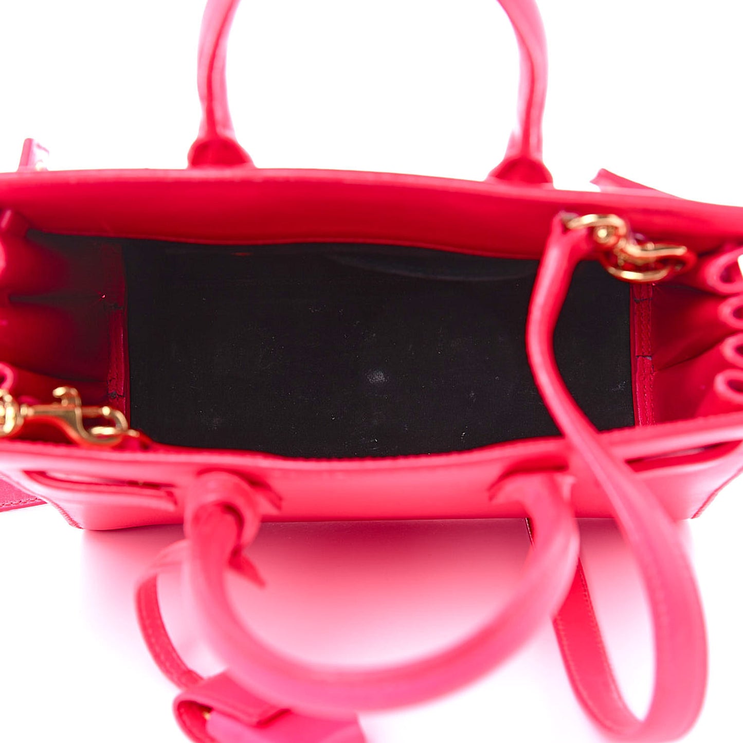 Calfskin Nano Sac De Jour Fluo Pink