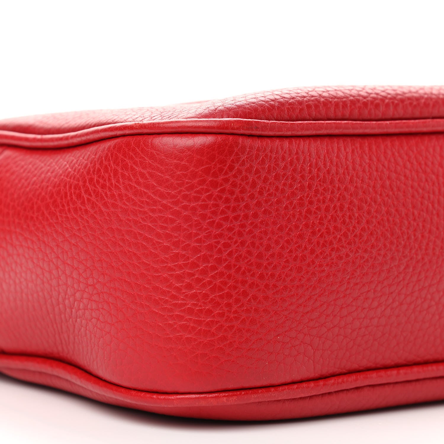 Gucci Pebbled Calfskin Small Soho Disco Bag Tabasco Red 9 of 11