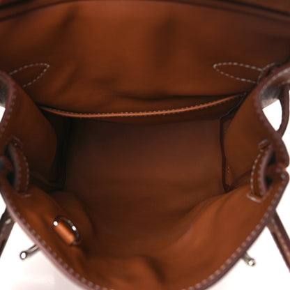 Hermes Natural Barenia Faubourg Hac A Dos PM Backpack Fauve 5 of 10