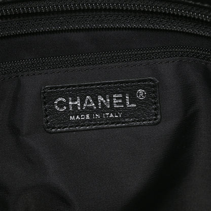 Chanel Coated Canvas Stitched XL Paris Biarritz Tote Black 8 of 13