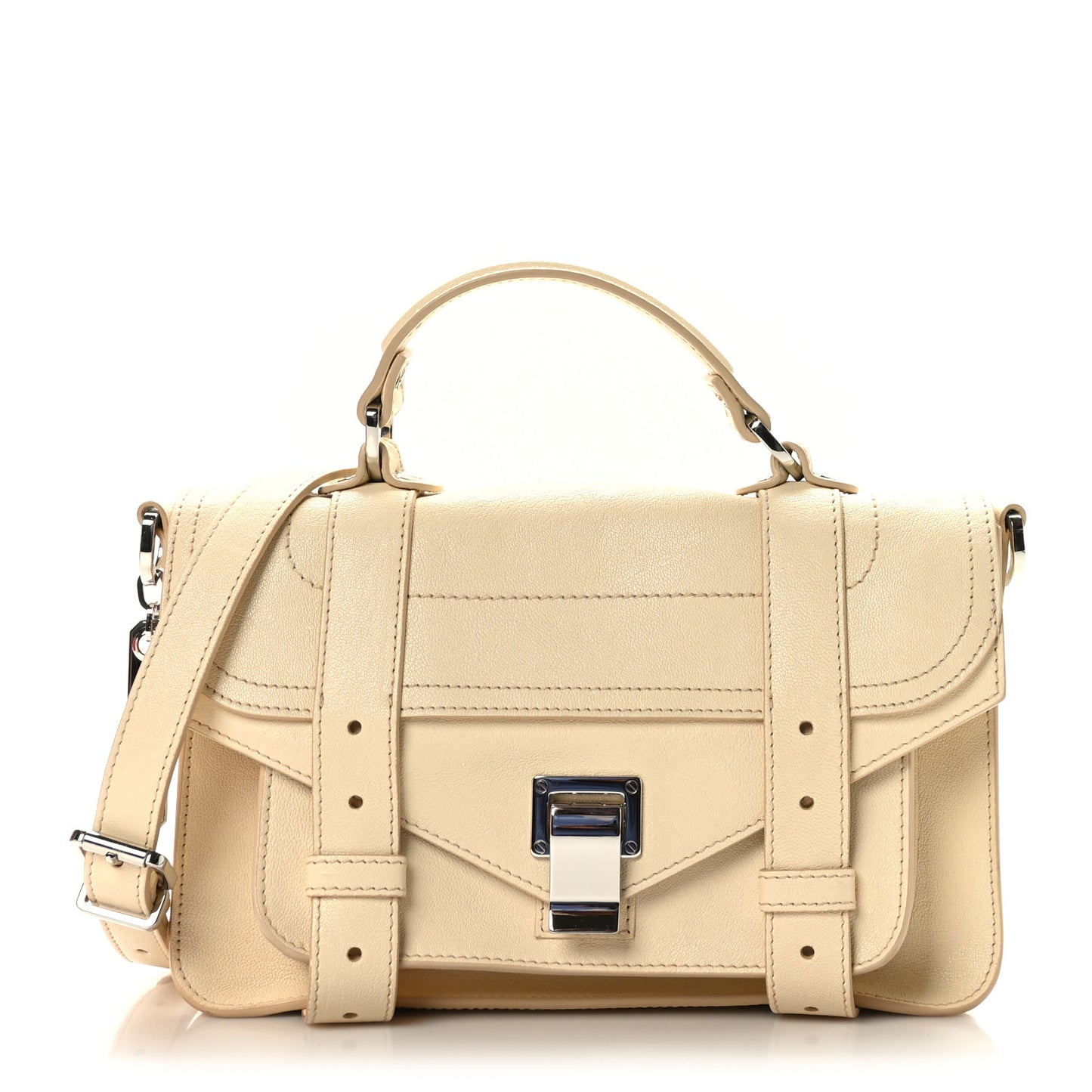 Lambskin Tiny PS1 Satchel Beige