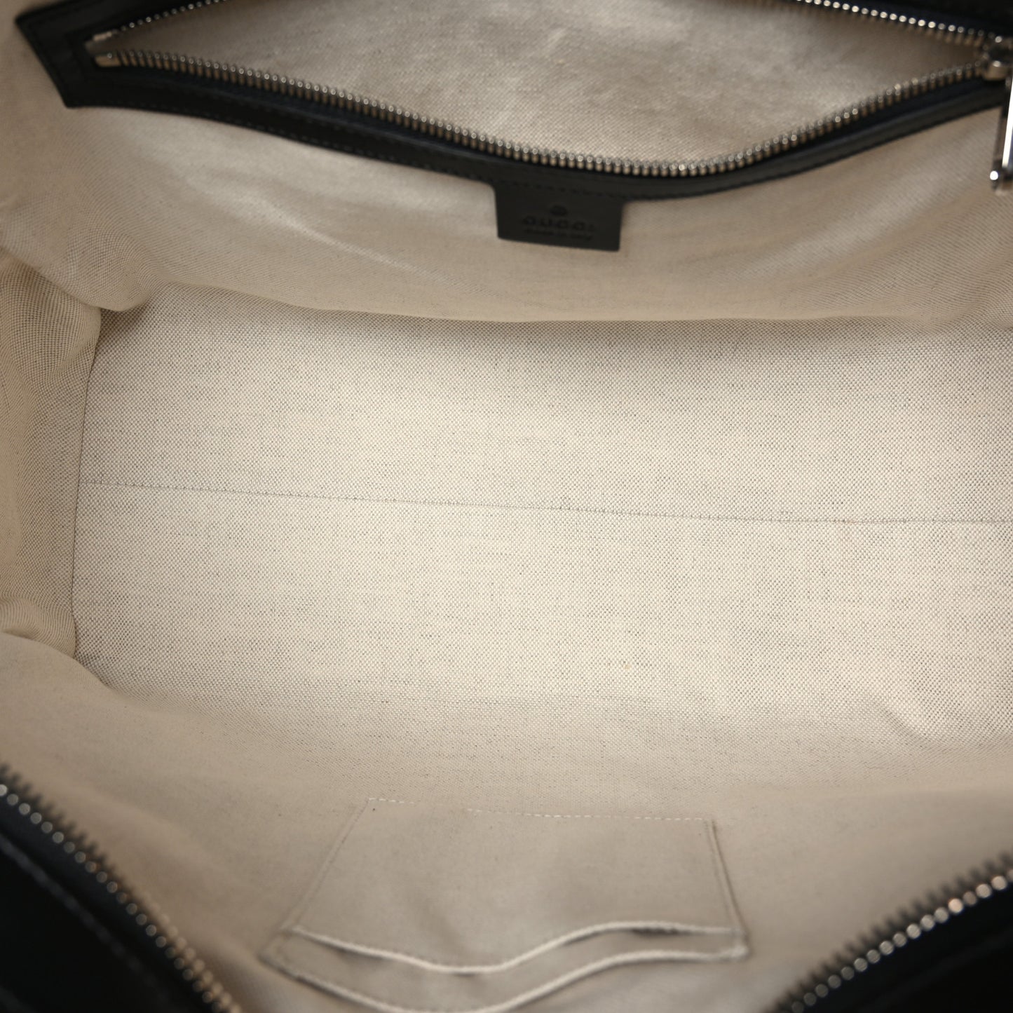 Calfskin GG Tennis Embossed Tote Bag Black