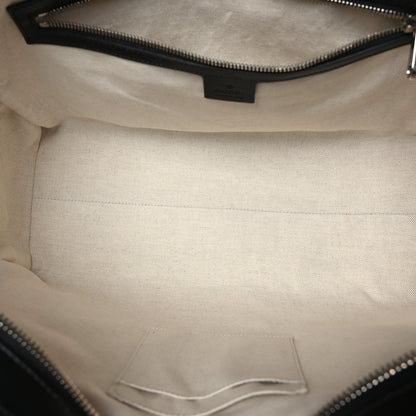 Gucci Calfskin GG Tennis Embossed Tote Bag Black 5 of 9