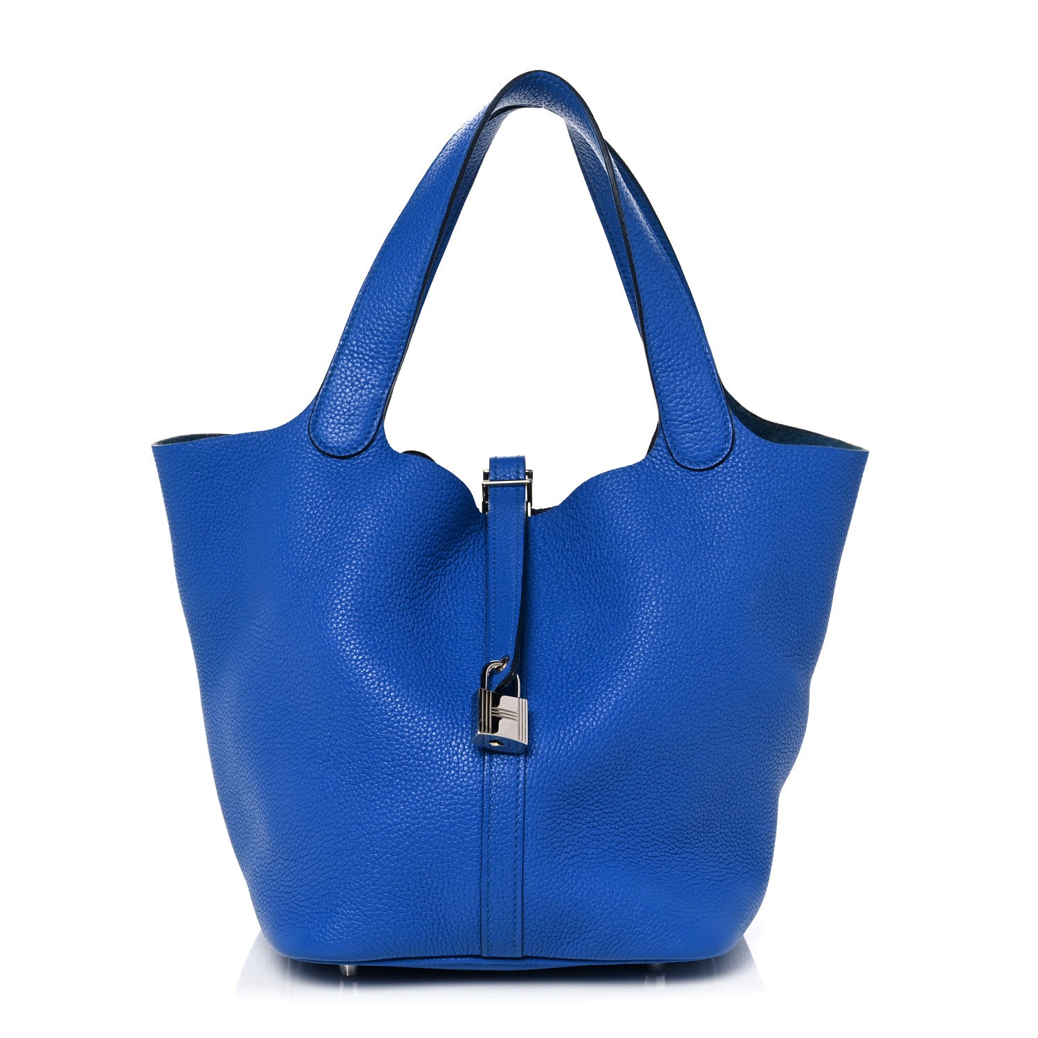 Hermes Taurillon Maurice Picotin Lock 22 MM Bleu Zellige 1 of 11