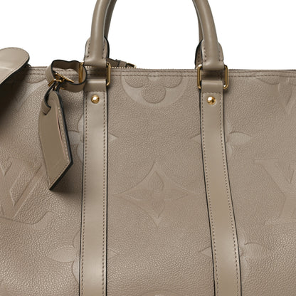 Louis Vuitton Empreinte Monogram Giant Keepall Bandouliere 45 Tourterelle 6 of 8