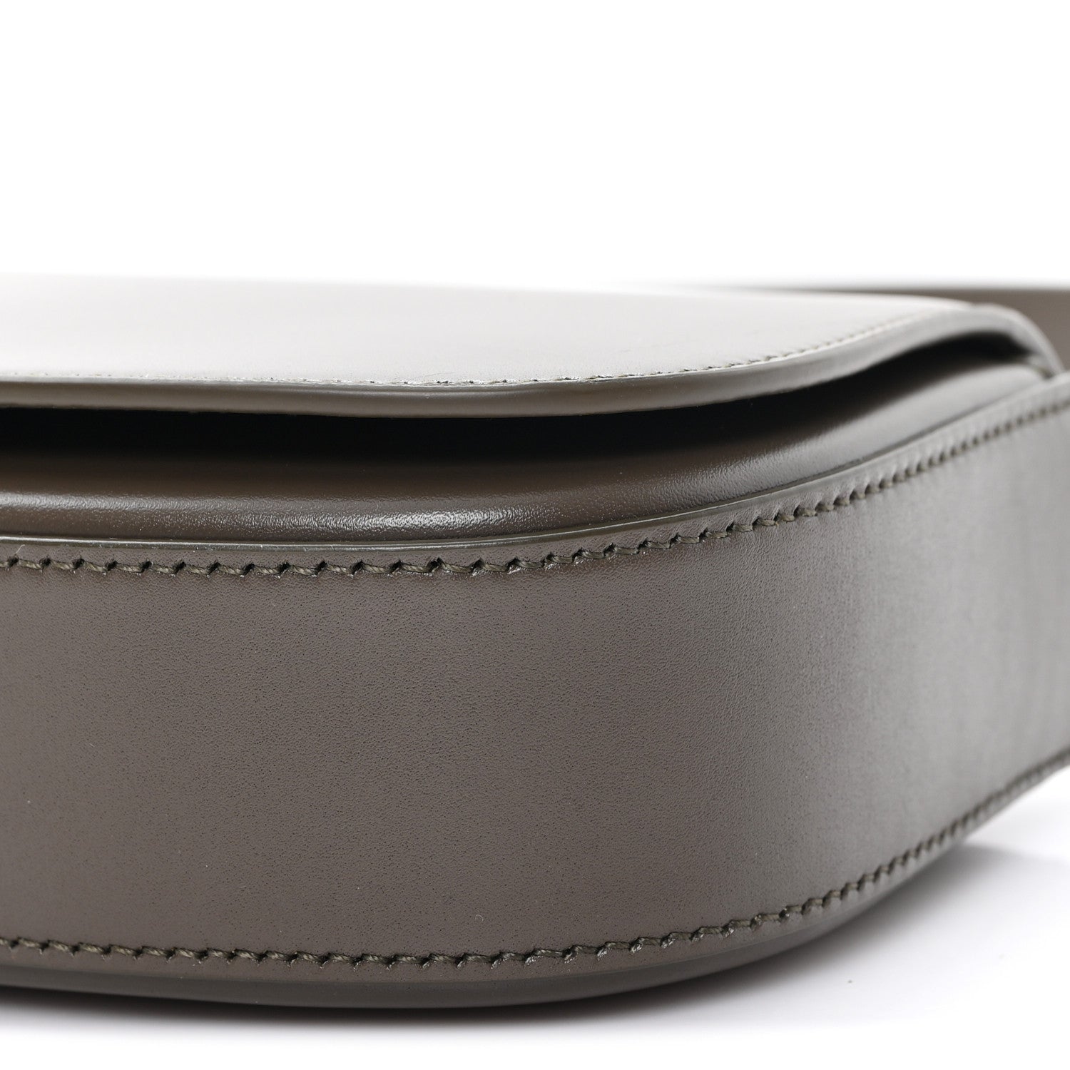 Saint Laurent Box Calfskin Mini Voltaire Shoulder Bag Deep Musk