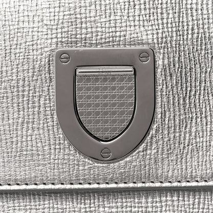 Christian Dior Metallic Goatskin Medium Diorever Flap Silver 7 of 13