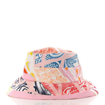 Hermes Silk Carla Patchwork Bucket Hat 57 3 of 8