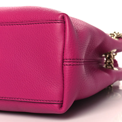 Gucci Cellarius Calfskin Small Soho Chain Shoulder Bag Bright Bouganville 10 of 10