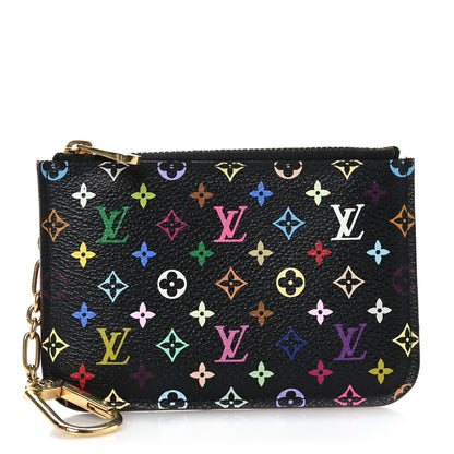 Louis Vuitton Monogram Multicolor Key Pouch Black Grenade 1 of 7
