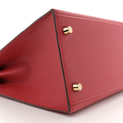 Hermes Epsom Horseshoe Kelly Sellier 28 Rouge Casaque 9 of 11