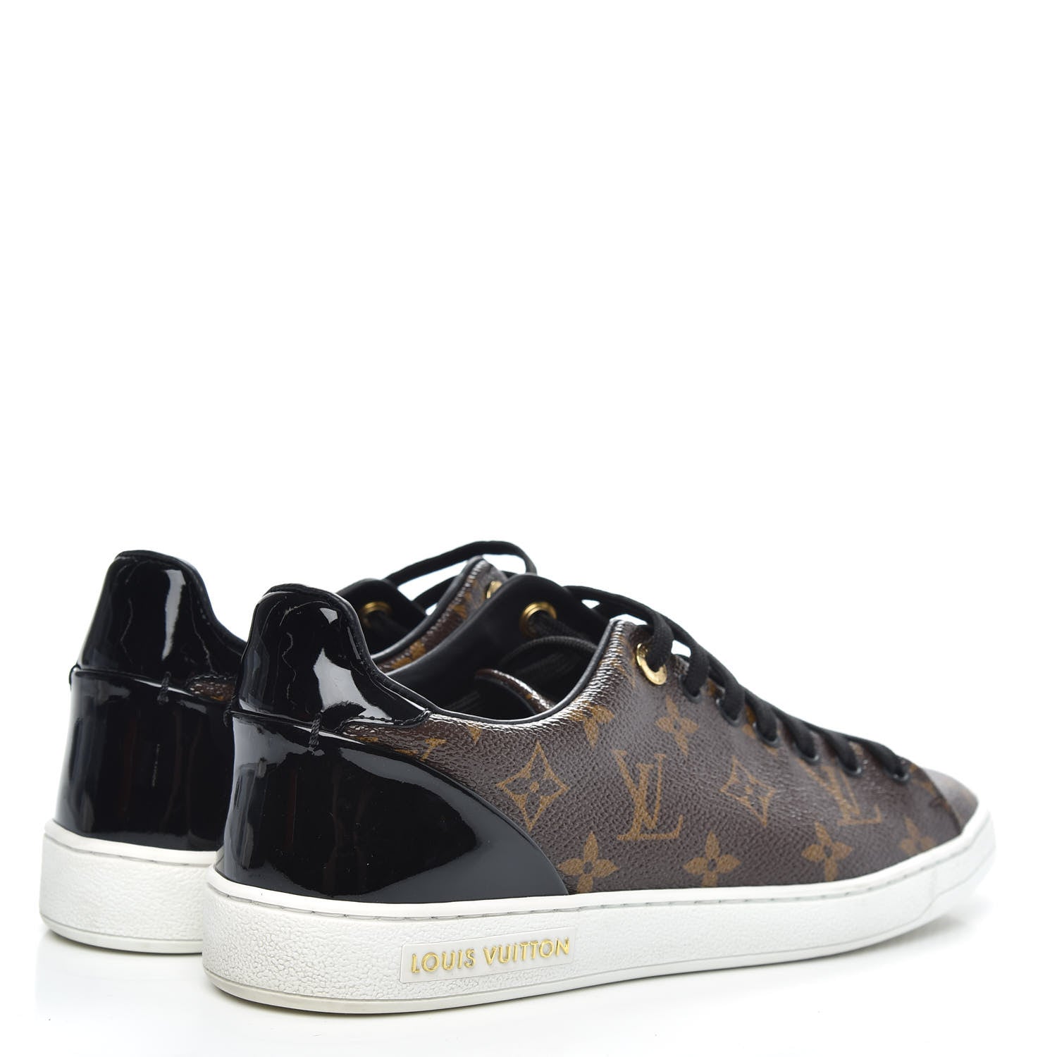 Louis Vuitton Patent Monogram Frontrow Sneakers 40 4 of 10